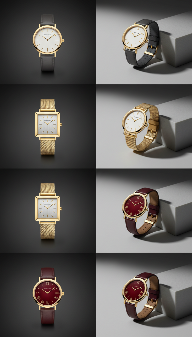 18k Gold Minimalist Dress Watch