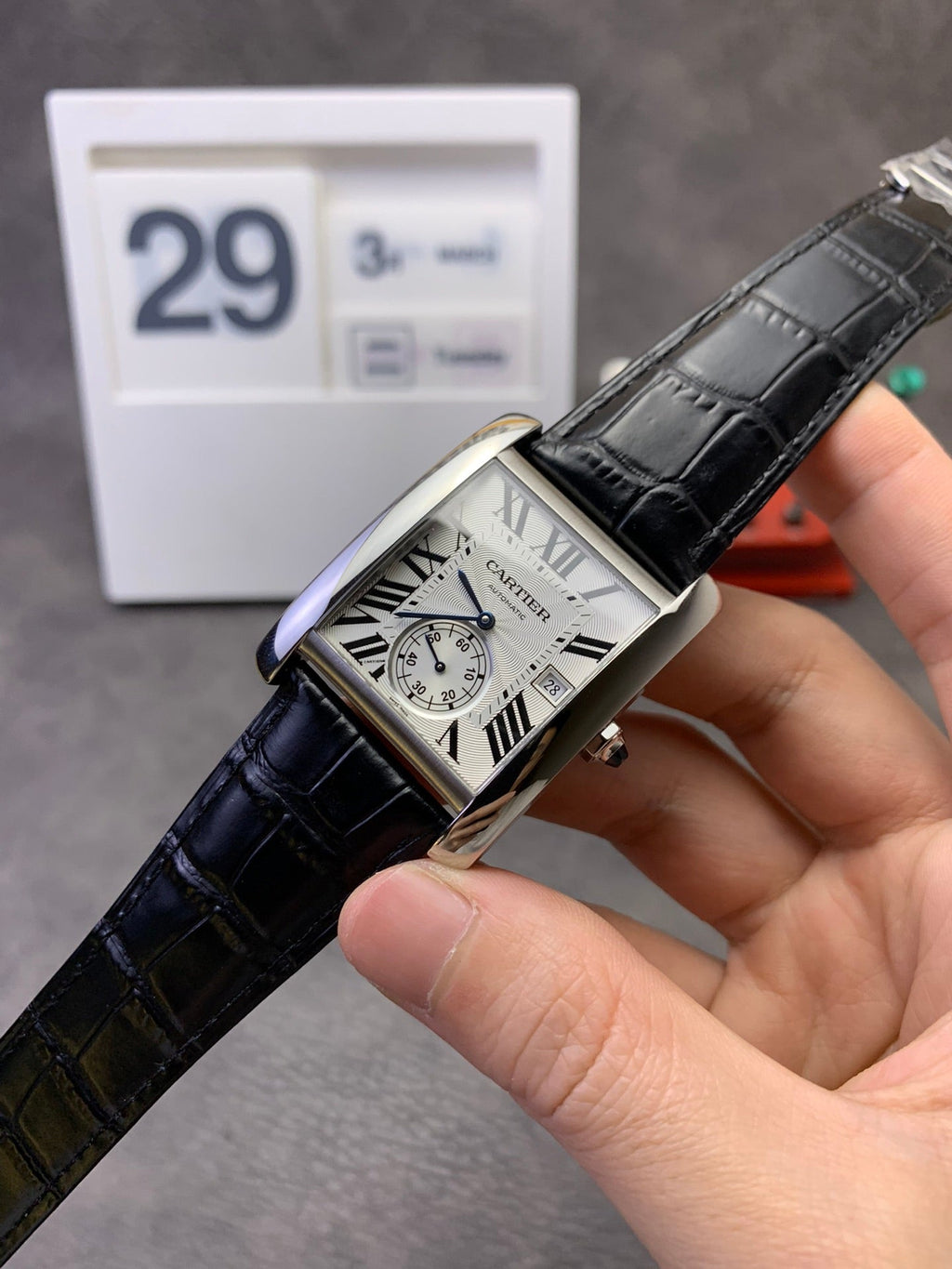 Cartier Tank Louis Cartier - Silver Roman Numeral Dial